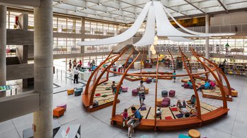 A biblioteca estadual Parque Vila Lobos, em São Paulo - Foto: secretaria de infraestrutura e meio ambiente