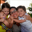 Thaissa Alvarenga e os filhos