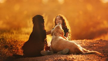 Imagem Como deve ser a relação de crianças e animais?