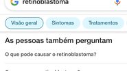 As buscas por retinoblastoma aumentaram na internet e nos consultórios