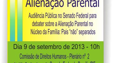 Imagem Serviço: audiência pública sobre Alienação Parental