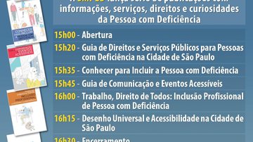 Imagem Lançamento: Série de publicações gratuitas com informações, serviços e direitos da Pessoa com Deficiência