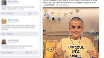 Imagem Menino Tancrède recebe transplante e se recupera em hospital de São Paulo