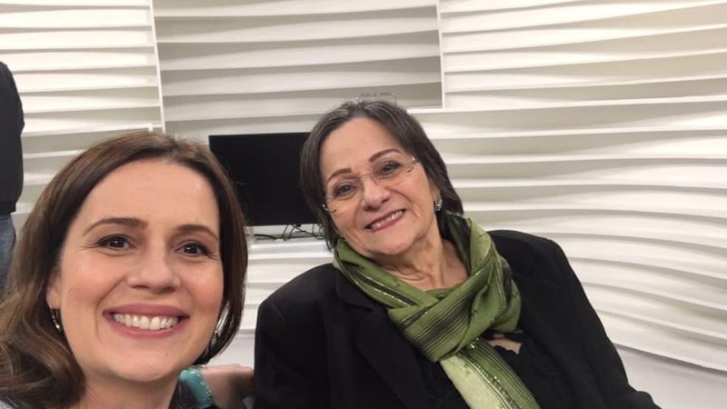 Mariana Kotscho e Maria da Penha no Programa Roda Viva em 2018