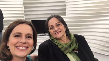 Mariana Kotscho e Maria da Penha no Programa Roda Viva em 2018