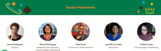 Equipe de Janine é composta por mulheres negras