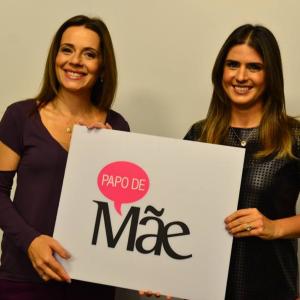 Imagem de Roberta Manreza e Mariana Kotscho, apresentadoras do Papo de Mãe