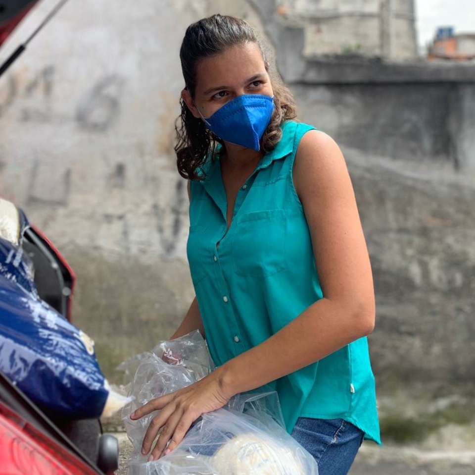 Ligia Jalantonio, mãe de Miguel e funcionária do Mães Guardiãs